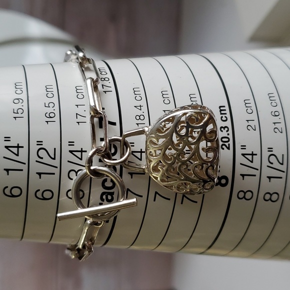 Silver Handbag Charm Paperclip Link Bracelet - Picture 4 of 4